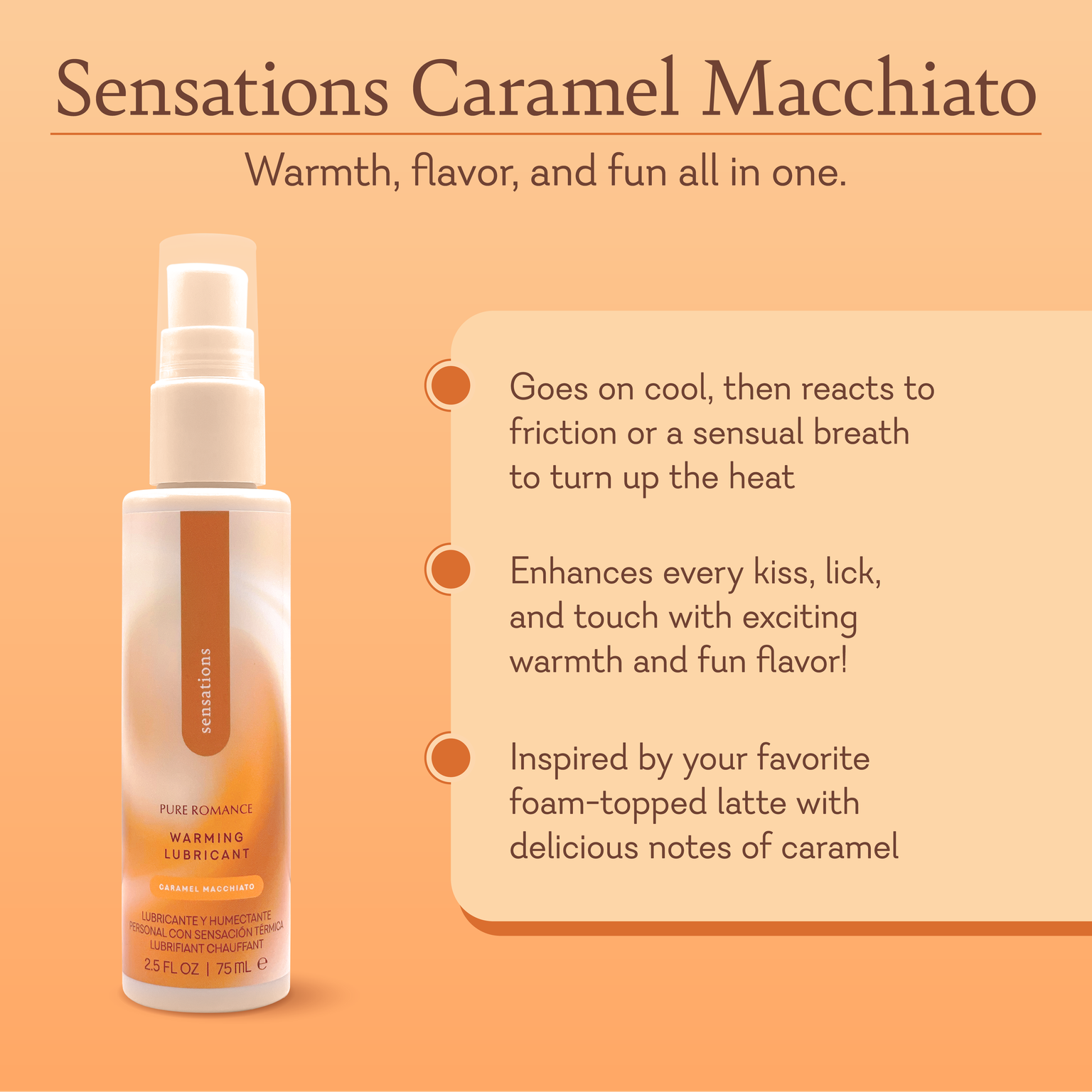 Sensations Warming Lubricant | Pure Romance by Patty Gmach